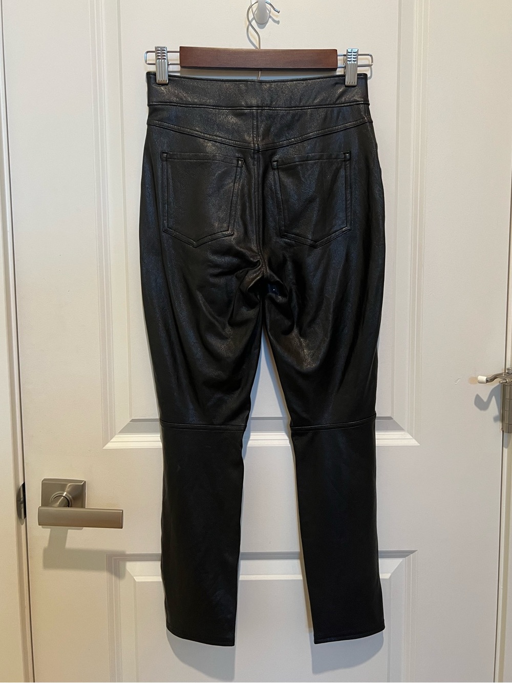 Spanx Faux Leather Like Ankle Skinny Pant 20282Q Black Petite XS High Rise - Picture 4 of 8
